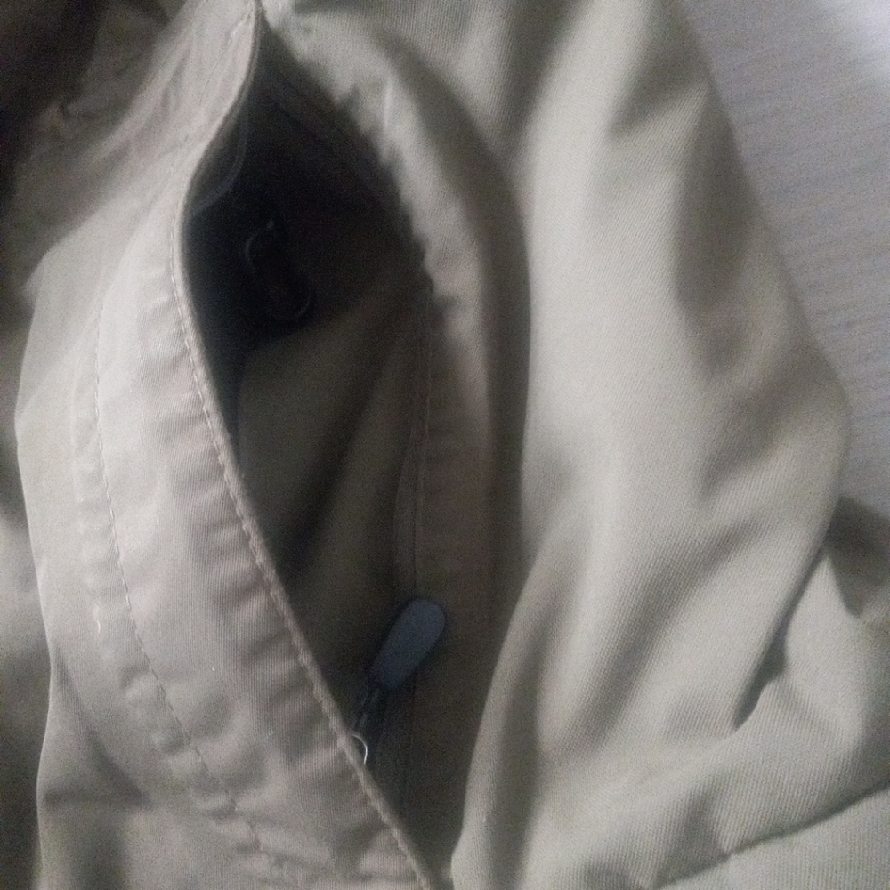 LL Bean Warm-up Jacket Fleece Lined Full Zip Mens Size Large Brown - Picture 2 of 10